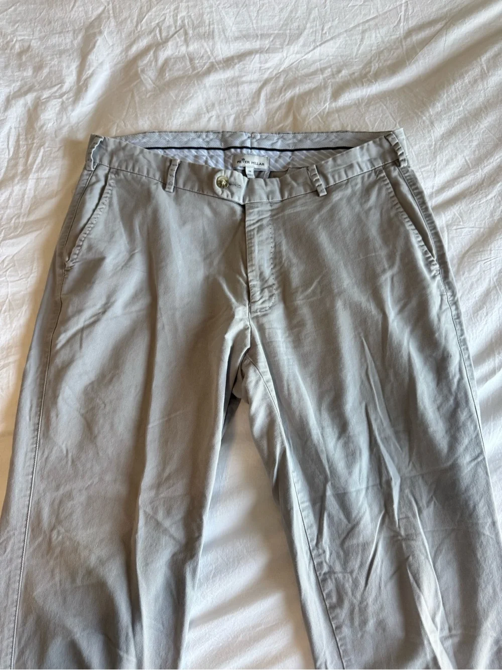 Peter Millar Light Gray Men's Pants